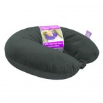 VIAGGI Microbead U Shape Travel Neck Pillow With Fleece - Grey